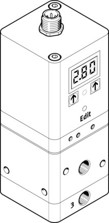 Exemplarische Darstellung: VPPE-3-1-1/8-10-010-E1T (557778)   &   VPPE-3-1-1/8-6-010-E1T (567539)   &   VPPE-3-1-1/8-6-420-E1T (567540)  & ...