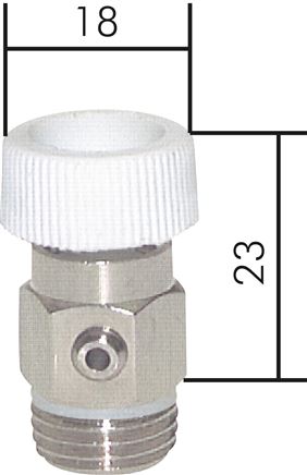 Zgleden uprizoritev: Drain and vent valve without sleeve, G 1/4" & G 3/8"