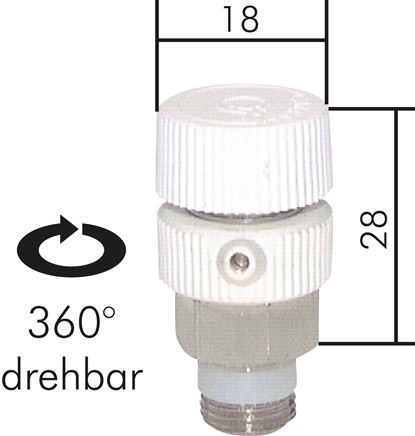 Zgleden uprizoritev: Drain and vent valve without sleeve, G 1/8"