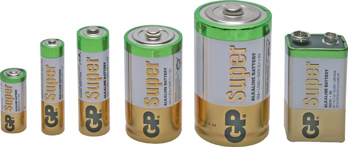 Exemplary representation: Alkaline batteries