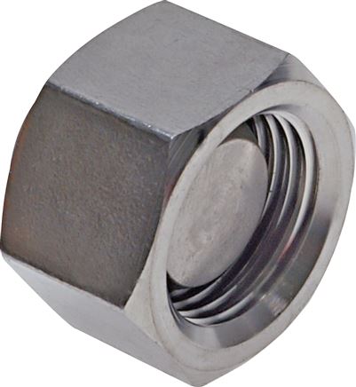 Zgleden uprizoritev: Closing screw connection with G-thread (60° universal sealing cone, female), 1.4571