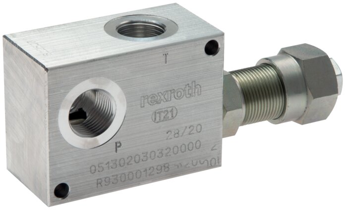 Zgleden uprizoritev: Pipe pressure relief valve (nominal flow 80 l/min)