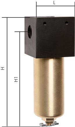 Zgleden uprizoritev: High-pressure compressed air filter - standard HD