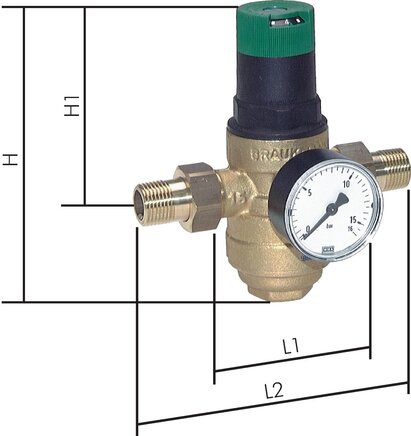 Zgleden uprizoritev: Filter pressure reducer for drinking water & nitrogen