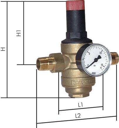 Zgleden uprizoritev: Filter pressure reducer for drinking water & nitrogen