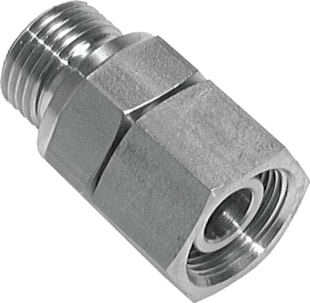 Exemplary representation: Adjustable screw-in fittings with sealing cone & O-ring, G-thread, 1.4571