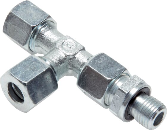 Zgleden uprizoritev: Adjustable L-screw-in fitting, galvanised steel