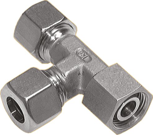 Zgleden uprizoritev: Adjustable L-connection fitting with sealing cone & O-ring, 1.4571