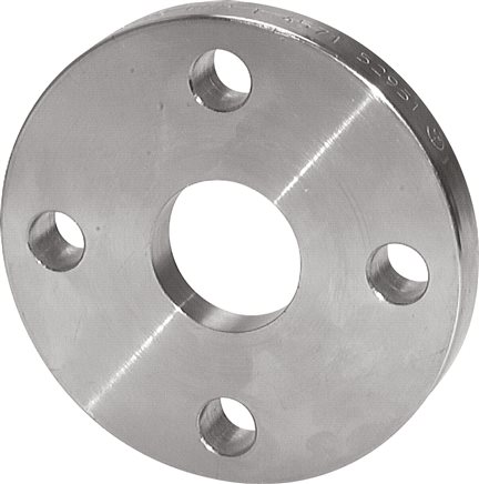 Exemplary representation: Loose flange DIN 2642, for welding neck flanging discs, solid material
