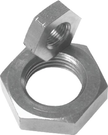 Zgleden uprizoritev: Piston rod nut for round cylinder ISO 6432, V4A