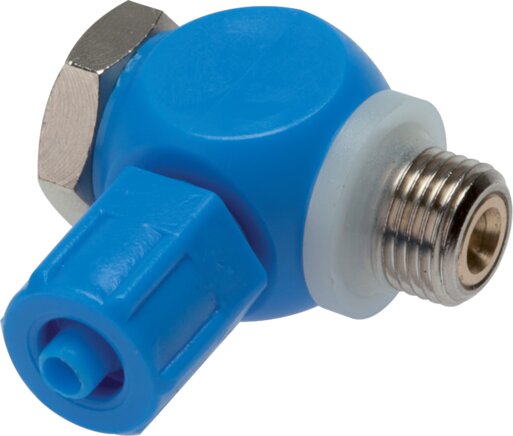 Zgleden uprizoritev: Throttle check valve with slotted screw