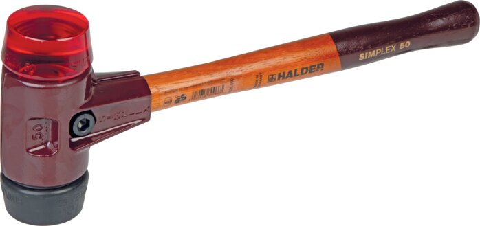 Zgleden uprizoritev: SIMPLEX soft-face hammer (black / red)