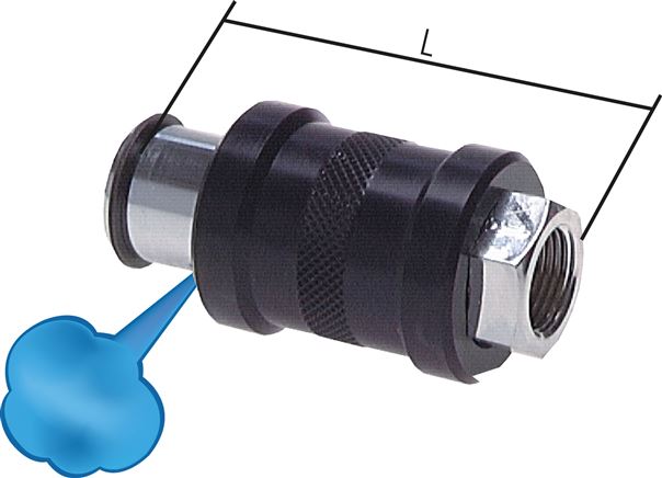 Exemplary representation: Manual slide valve nickel-plated brass, standard
