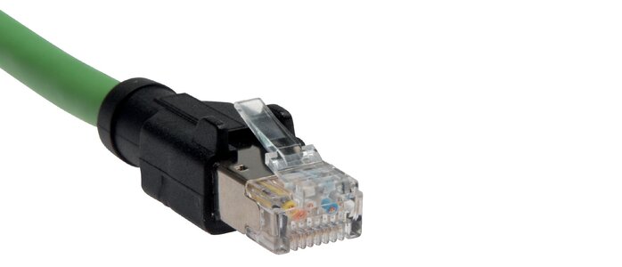 Zgleden uprizoritev: CAT.5 network cable, cable end 2: RJ45 plug (straight)