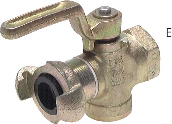 Zgleden uprizoritev: Plug valves with compressor coupling, malleable cast iron