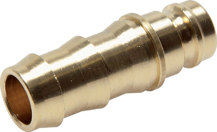 Exemplary representation: Coupling plug, straight grommet without valve, brass