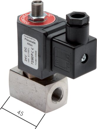 Zgleden uprizoritev: 3/2-directional stainless steel solenoid valve