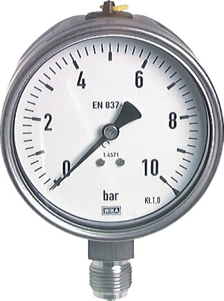 Exemplary representation: Vertical chemical pressure gauge