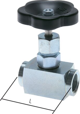 Zgleden uprizoritev: Needle valve (galvanised steel)