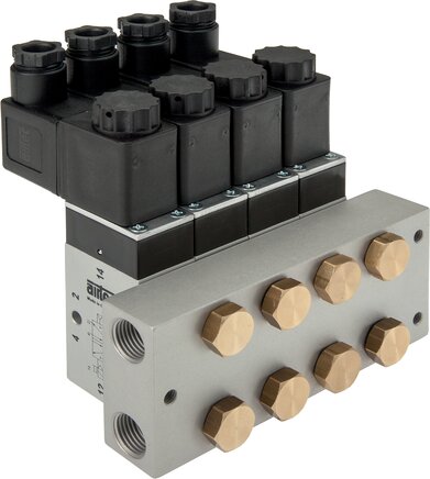Zgleden uprizoritev: P-R-S manifold for 5/2- & 5/3-way valves