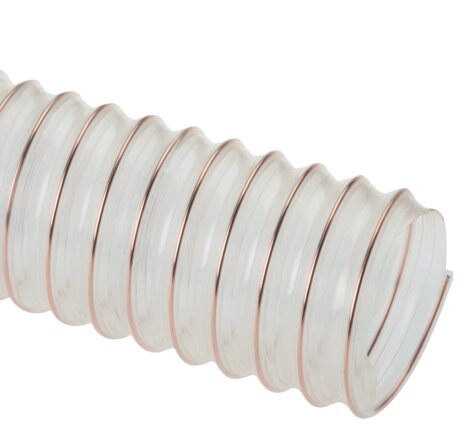 Zgleden uprizoritev: Polyurethane spiral extraction hose (lightweight design)
