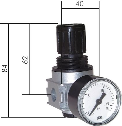 Exemplary representation: Pressure regulator - Multifix series 0