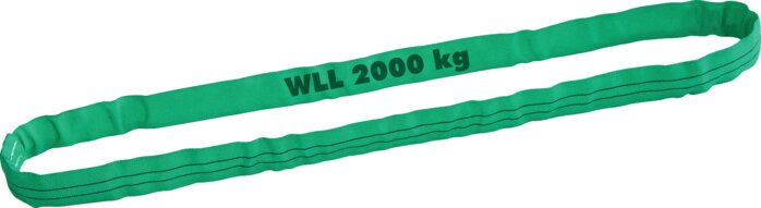 Exemplary representation: Round sling (WLL 2000 kg)