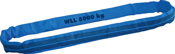 Exemplary representation: Round sling (WLL 8000 kg)