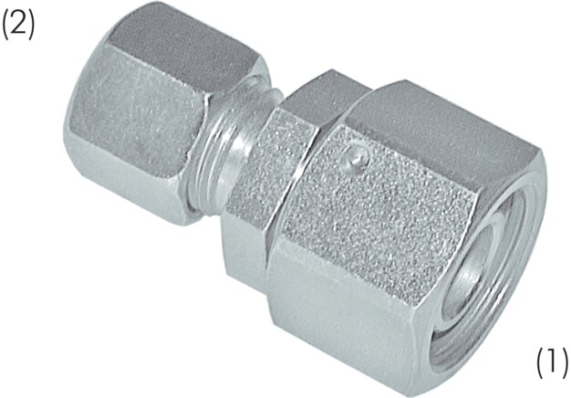 Zgleden uprizoritev: Reducing insert with sealing cone & O-ring, galvanised steel