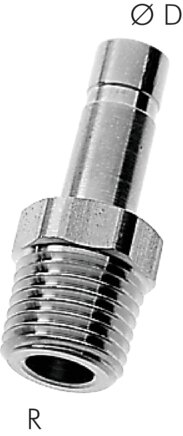 Zgleden uprizoritev: Push-in connection screw-in spout for combination, stainless steel series