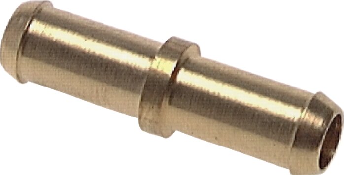 Exemplary representation: Straight connector for PUR, PUN, and PA hose, brass