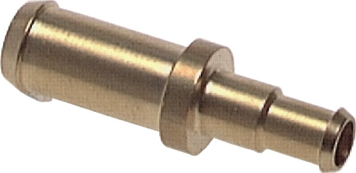 Exemplary representation: Reducing connector for PUR, PUN and PA hose, brass