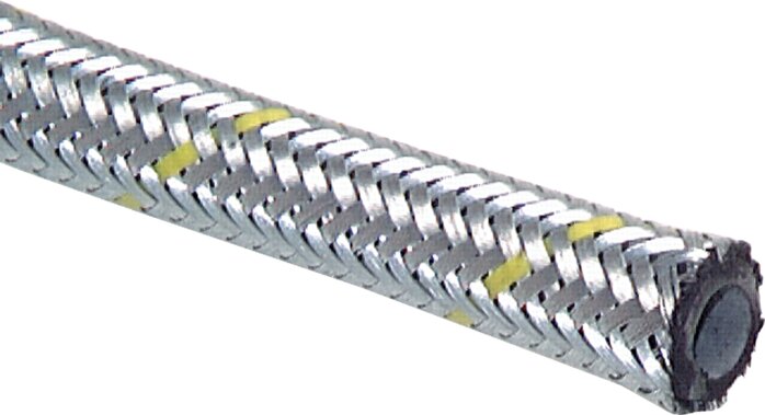 Zgleden uprizoritev: Silver hose with galvanised steel wire braiding