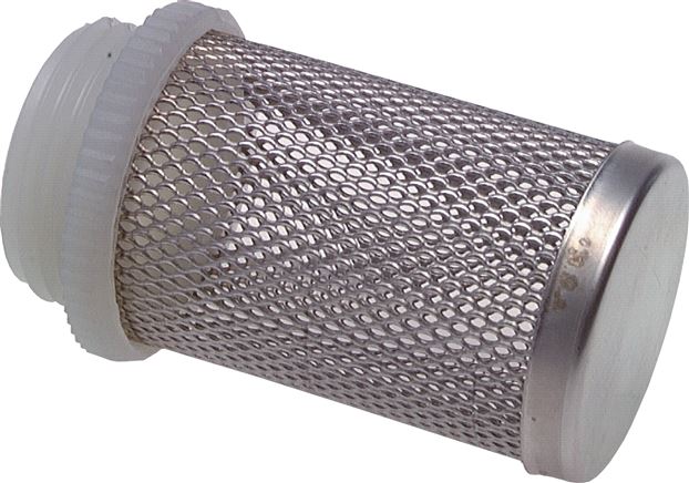 Zgleden uprizoritev: Suction strainer (1.4301) for non-return valves, lightweight design