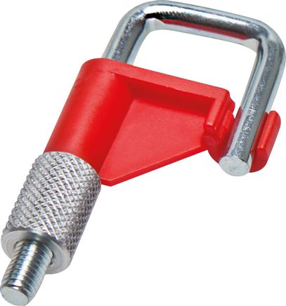 Exemplary representation: Hose clamp, speed regulator, colour: red