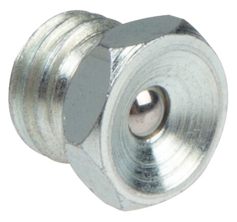 Zgleden uprizoritev: straight funnel-type grease nipple to DIN 3405 A (galvanised steel)