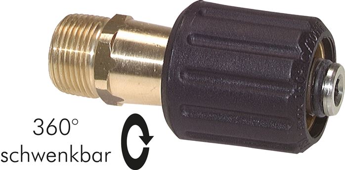 Exemplary representation: Verbindungsnippel mit Waschgeräte-Überwurfmutter, schwenkbar