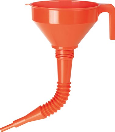 Zgleden uprizoritev: funnel with flexible discharge