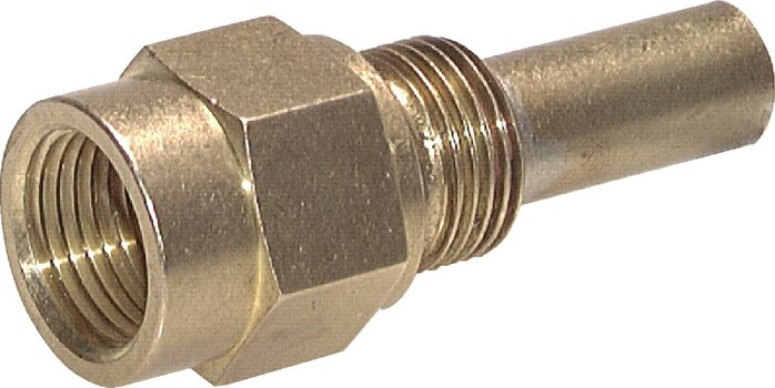 Exemplary representation: Thermowell for machine glass thermometer, brass