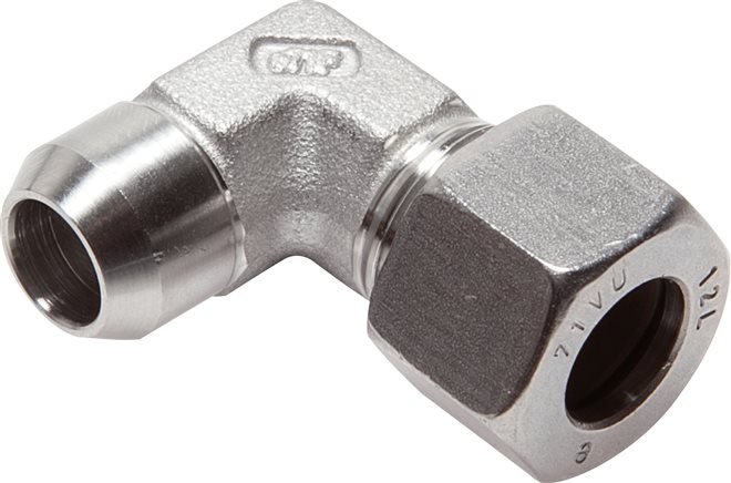 Exemplary representation: Angular weld-on connection fitting, 1.4571