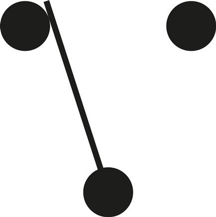 Schematic symbol: Changeover contact