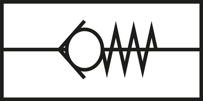 Schematic symbol: Check valve